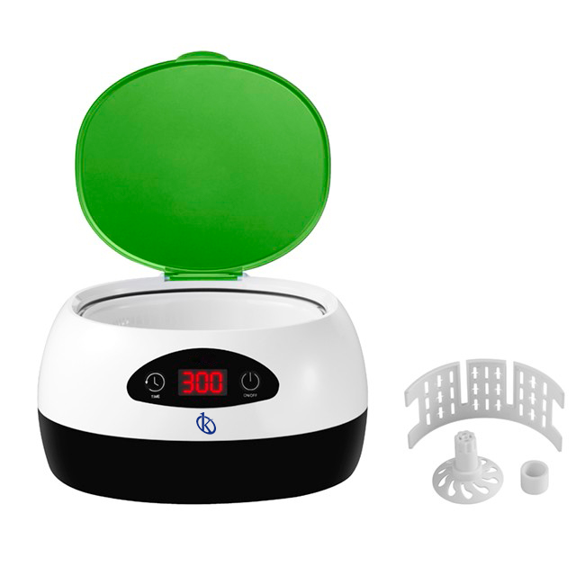 How does the ultrasonic cleaner for jewelry sterilization work?