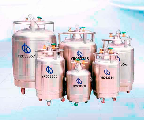 Liquid nitrogen tank and sample transport