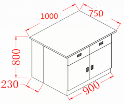 304 Stainless Steel Laboratory Work Bench YR06013-1 // YR06013-13 – 1